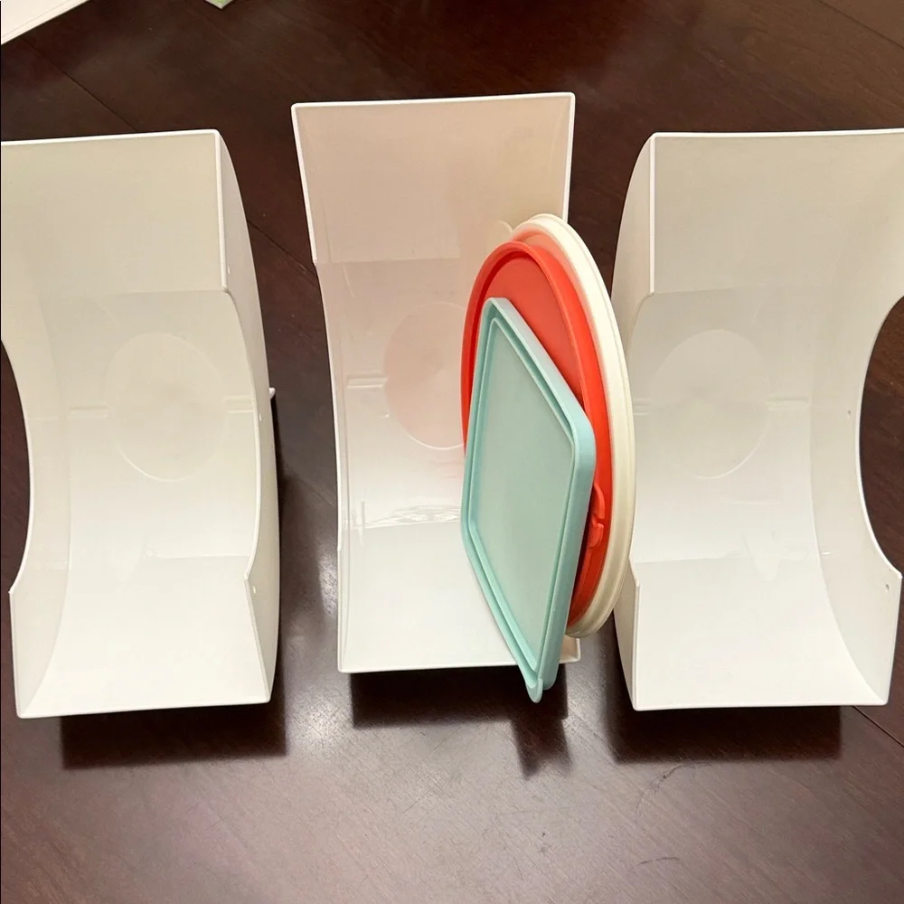 Tupperware White Lid Organizers